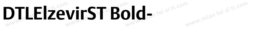 DTLElzevirST Bold字体转换